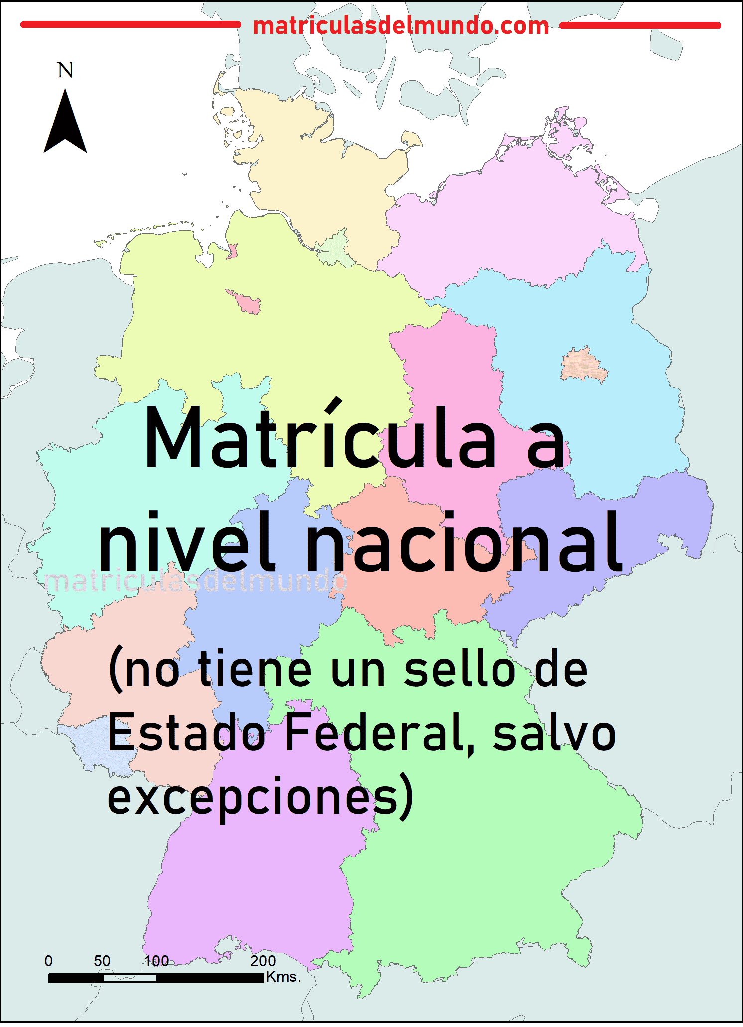 Karte des Bundeslandes a escala nacional